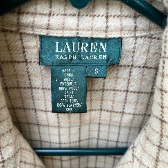 Lauren Ralph Lauren Wm’s Wool Plaid Zip Up Shirt Jacket Sz XS - Picture 3 of 13